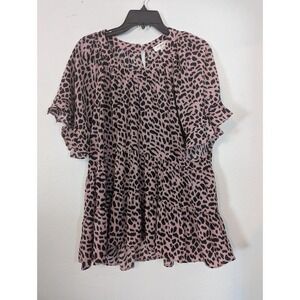 Pink & Black Small Umgee Blouse‎